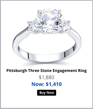 Matching Heart His and Hers Diamond Wedding Band Set