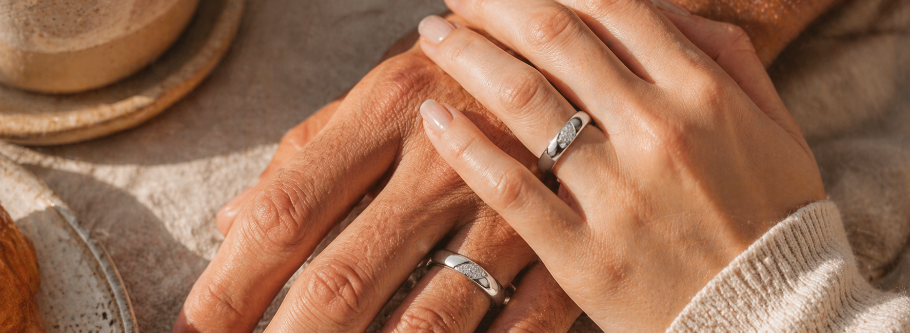 His and hers hands