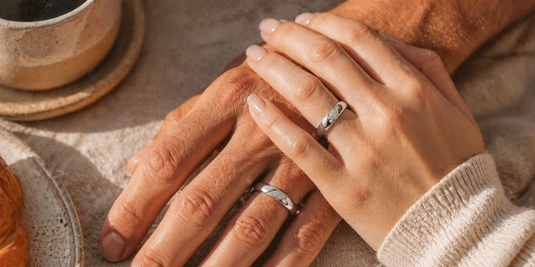 His and hers hands