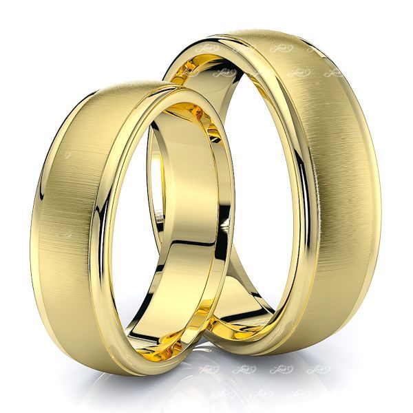 Sleek Classic 6mm Matching His and Hers Wedding Band Set