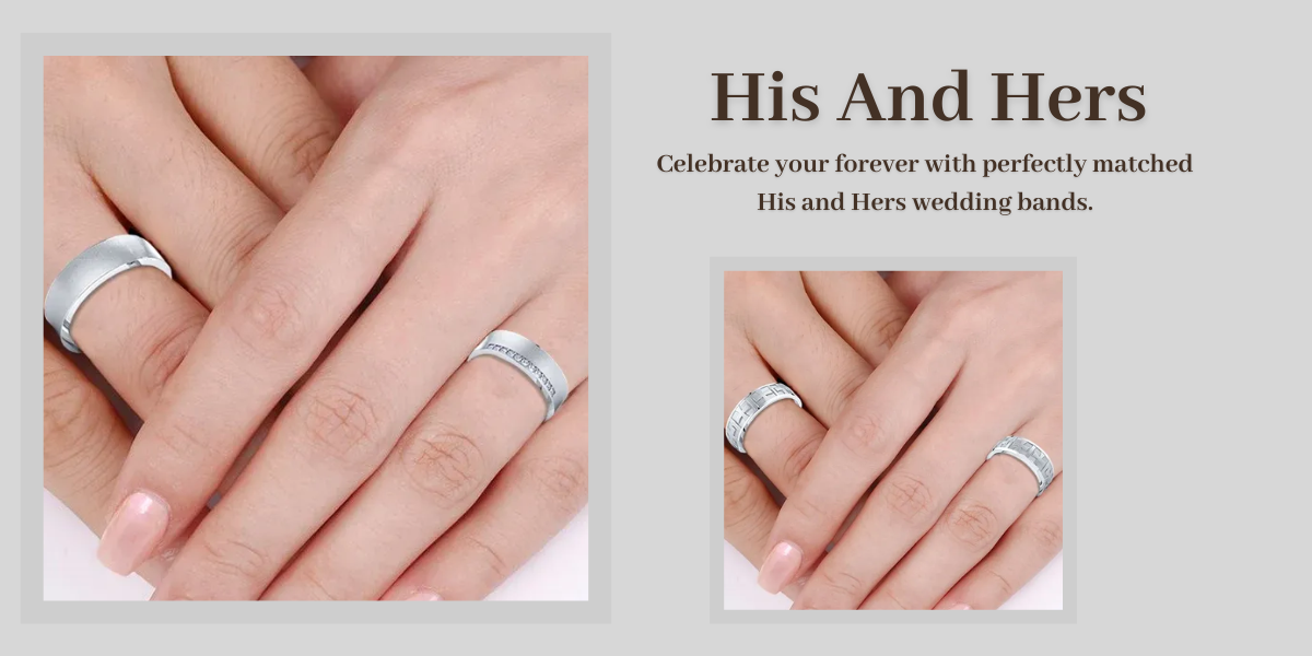 Symbolic Matching Wedding Bands for Soulmates and Best Friends