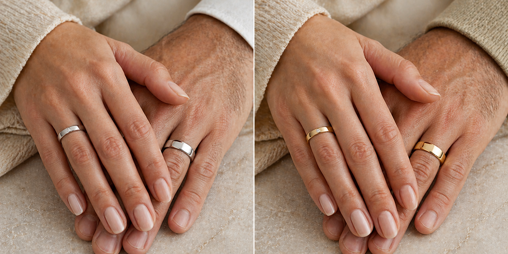 Side-by-side lifestyle shot