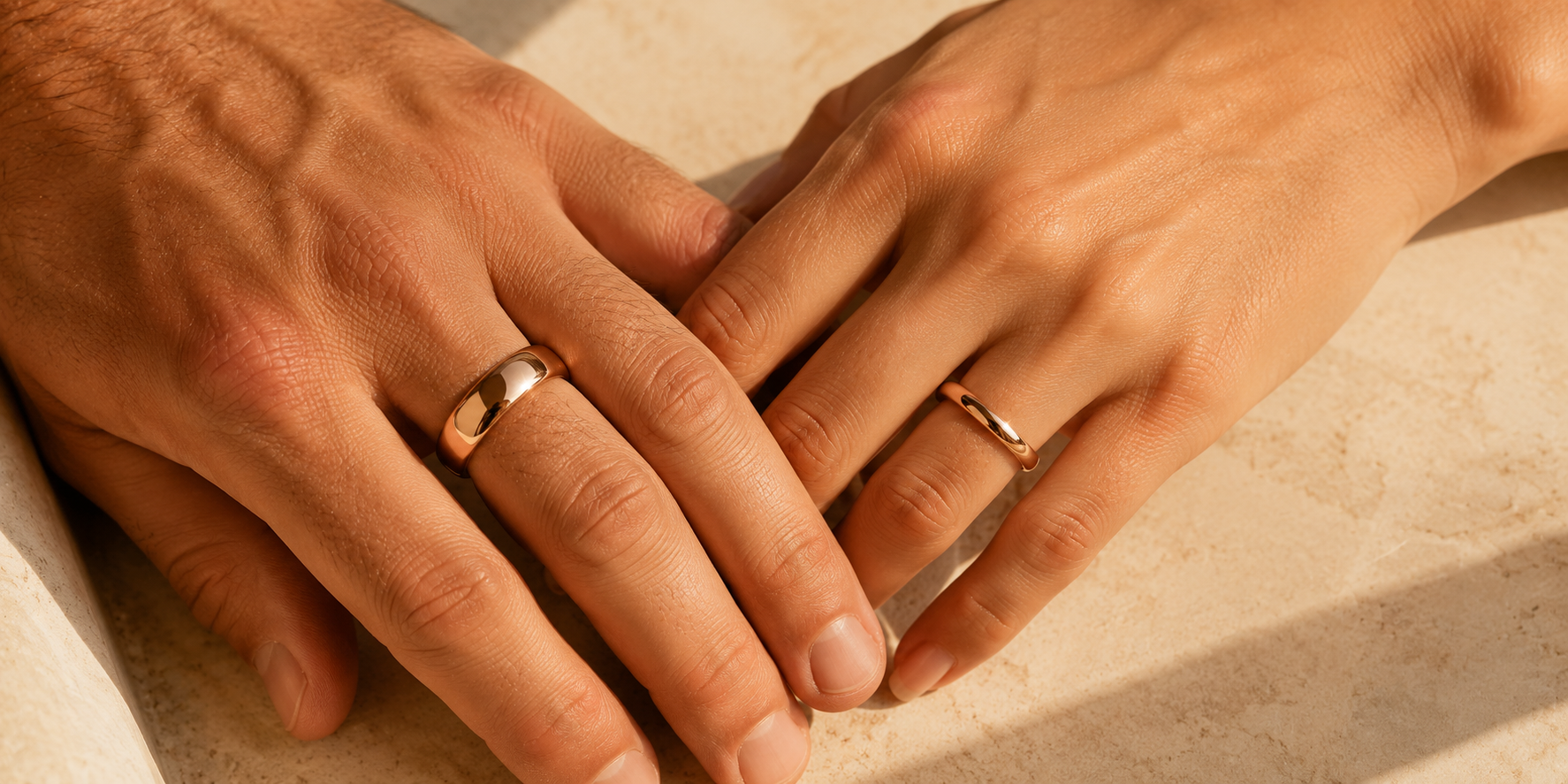 Lifestyle photograph of two hands