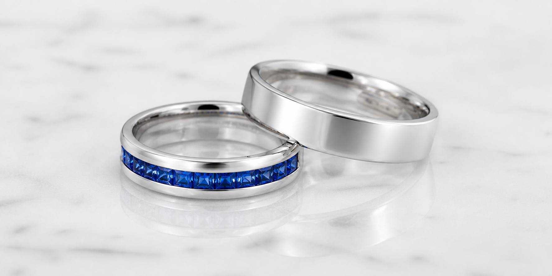 Two elegant wedding rings
