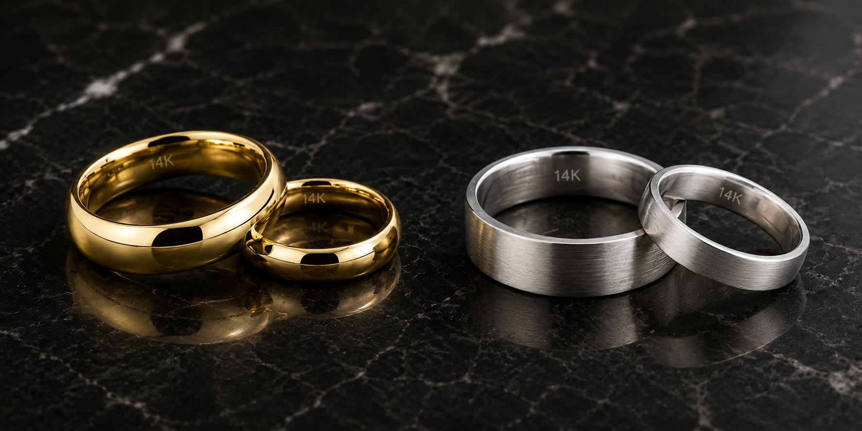 two his-and-hers wedding ring 